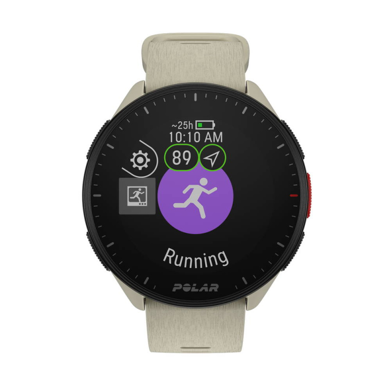 Polar Běžecké hodinky Pacer s GPS, velikost S-L, bílá 900102175