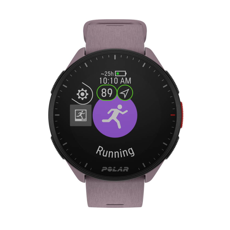 Polar Běžecké hodinky Pacer s GPS, velikost S-L, světle šeříková 900102177