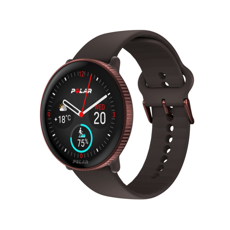 Polar Fitness a wellness hodinky Ignite 3, velikost S-L, hnědá 900106239