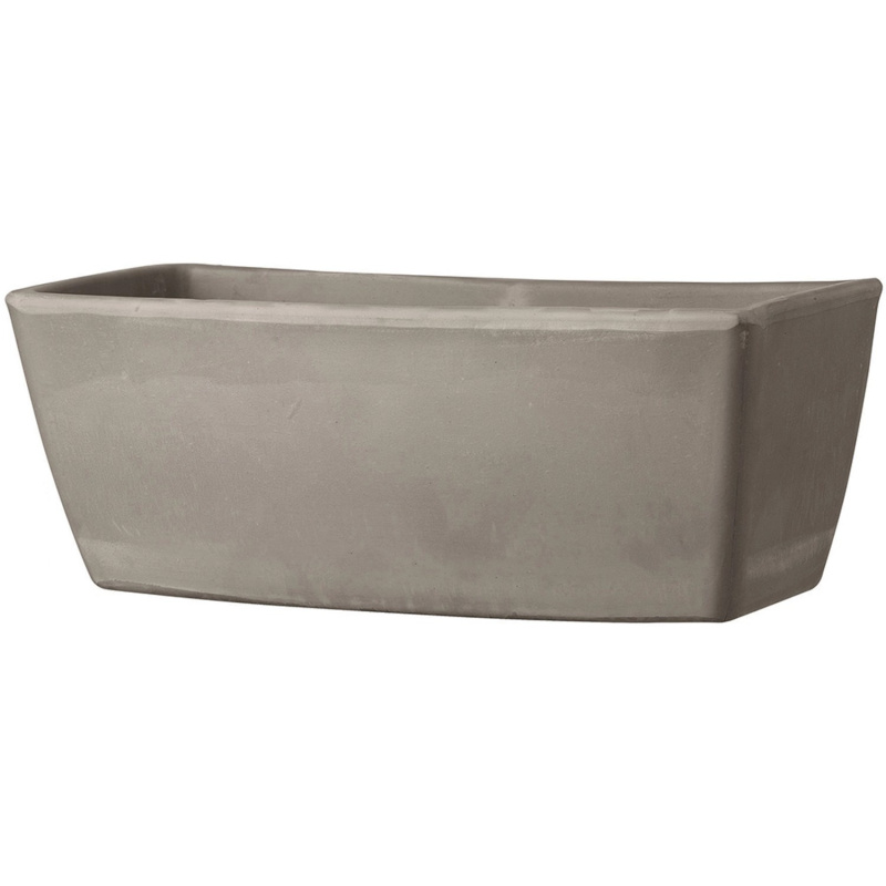 Deroma Terakotový truhlík Cassetta Garda Grafite, 13 x 32 x 16 cm