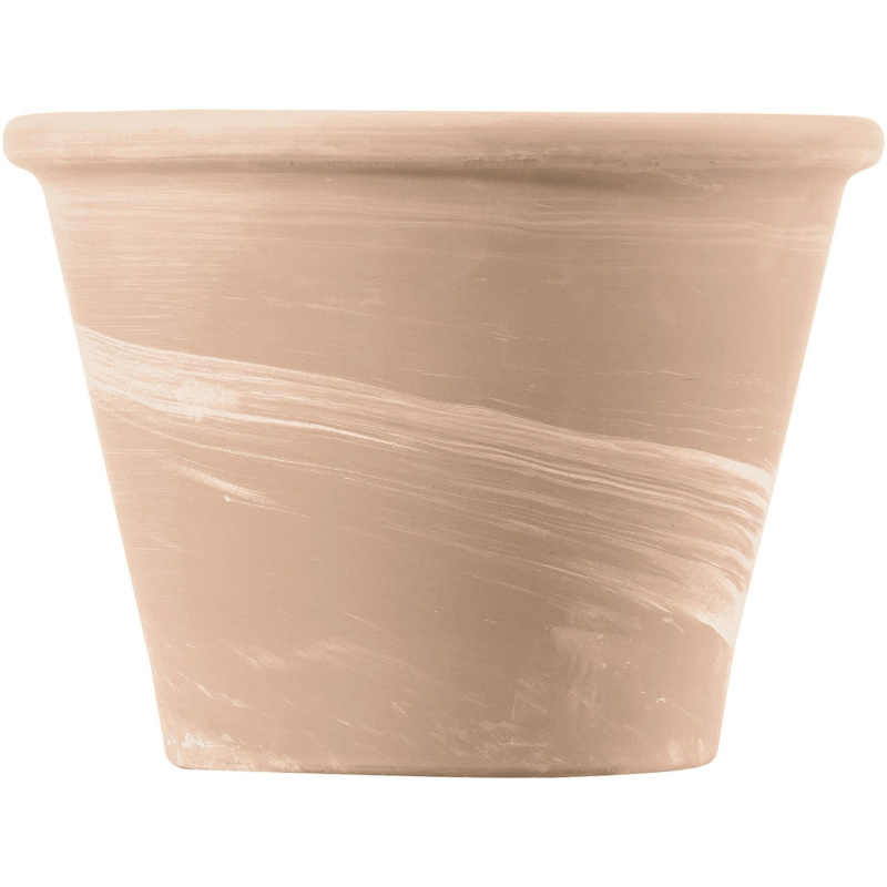 Deroma Terakotový květináč Vasum Duo White, pr. 26 x 19 cm