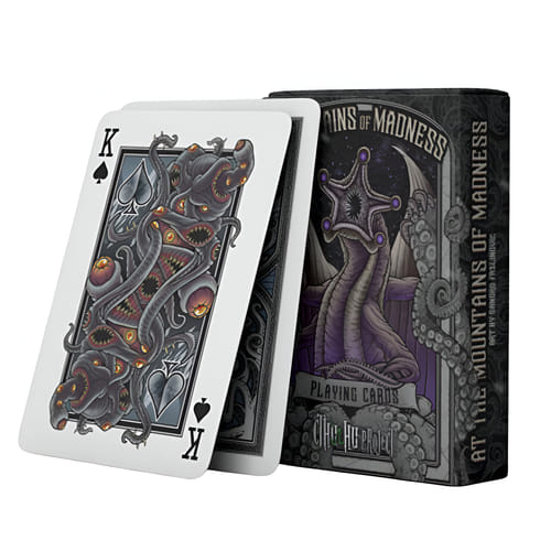 Hrací karty At The Mountains of Madness - Lovecraft (fialová)