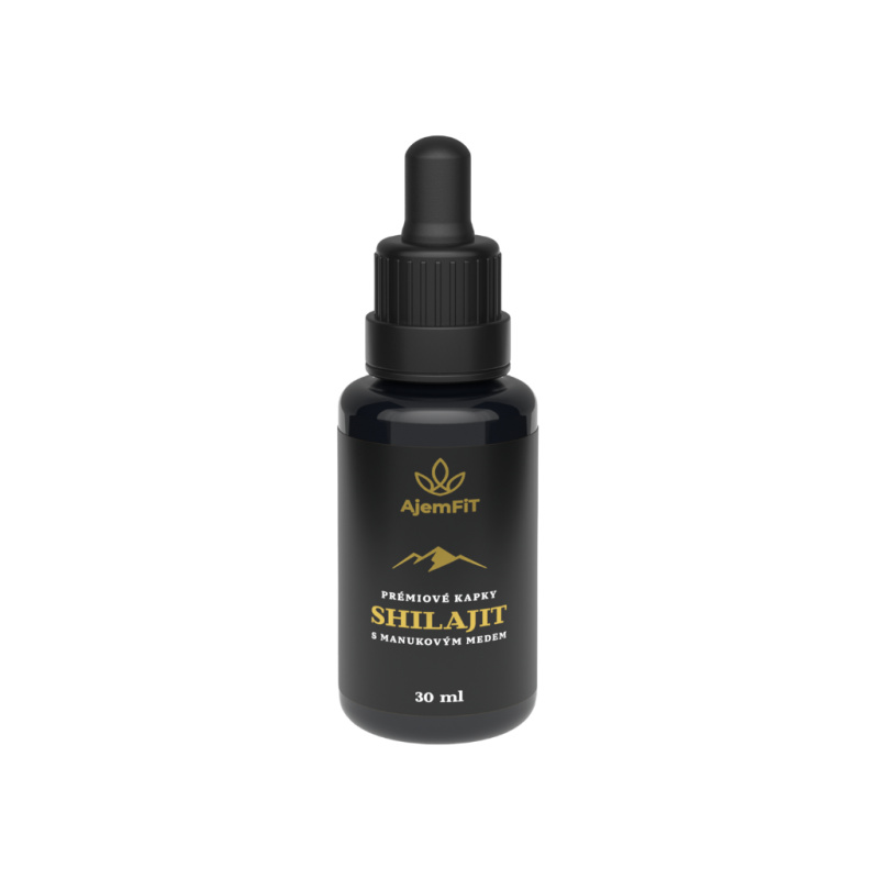 100% ČISTÝ HIMALAJSKÝ SHILAJIT (S Manukovým Medem) - 10ml/30ml|AjemFiT - Balení: 30ml AJEM20