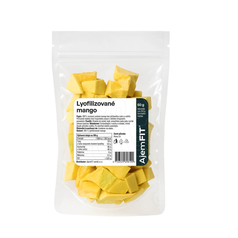 RAW Lyofilizované Mango - 50g | AjemFIT