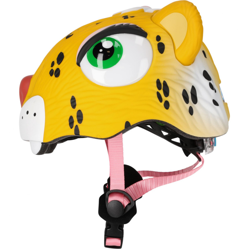 Crazy Safety Leopard, cyklistická helma, junior, žlutá