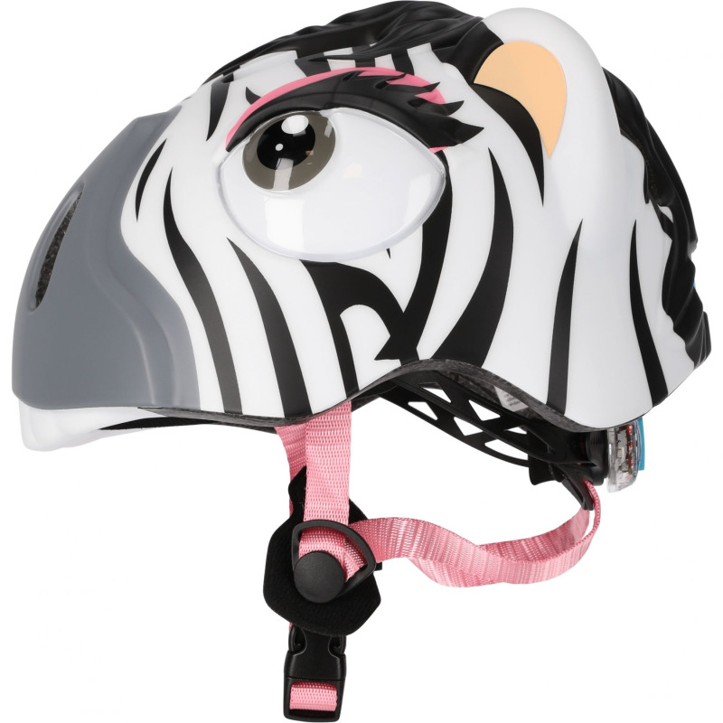 Crazy Safety Zebra, cyklistická helma, junior, černá/bílá