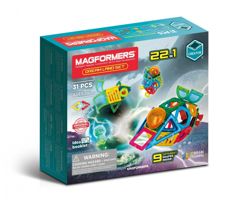 Drea Land magnetické cihly 31 kusů