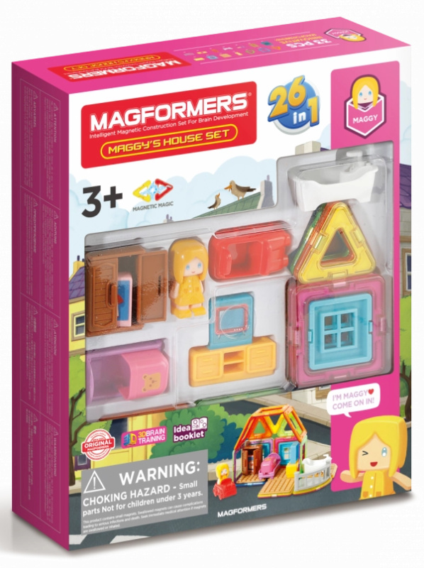 Magnetická stavebnice Magformers Mini Magdin domeček 33 dílků