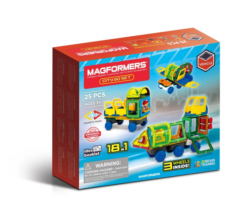 Magnetické kostky City Go Set 25 kusů