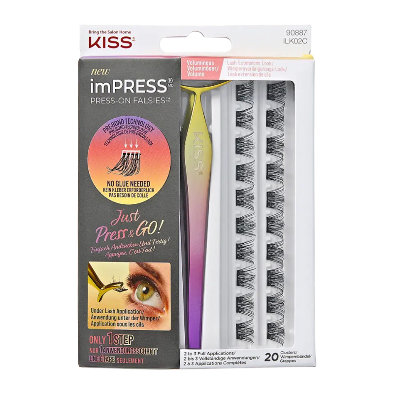 KISS Umělé trsové řasy imPRESS Press on Falsies Kit 02