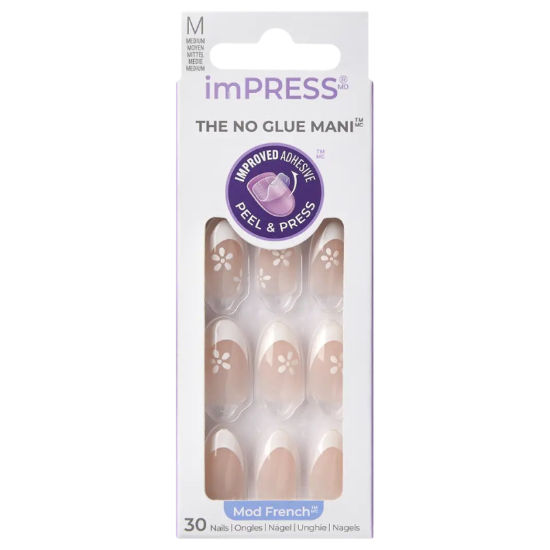 KISS Nalepovací nehty ImPRESS Nails - Fearless 30 ks