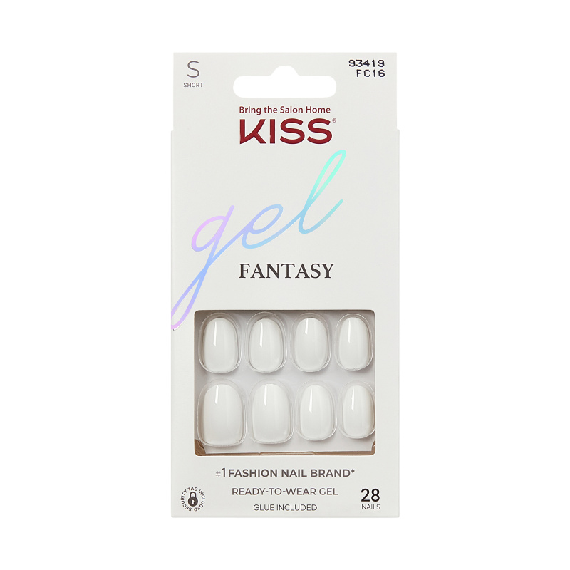 KISS Nalepovací nehty Gel Fantasy Nails - Happy Hands 28 ks