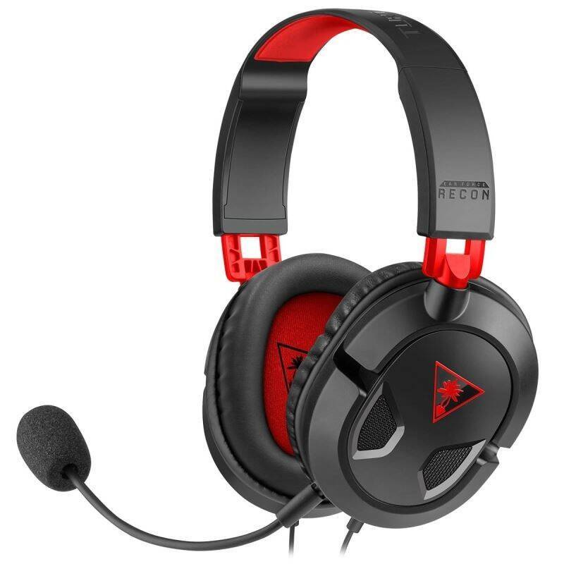 Headset Turtle Beach Recon 50 Nintendo (TBS-6003-02) / 20-20000 Hz / 3,5 mm jack / 40 mm měniče / černá/červená Varianta: ivi1