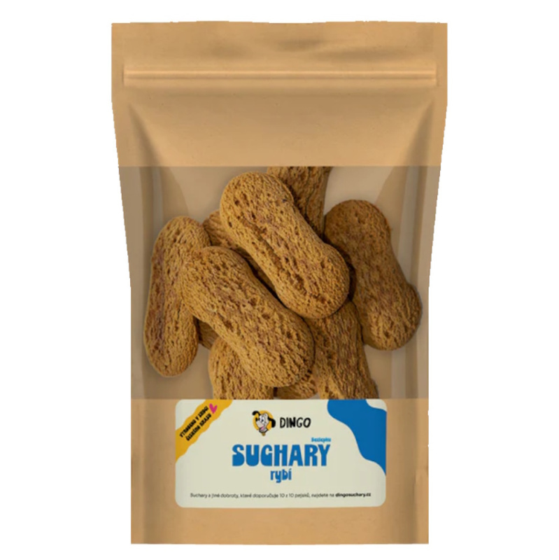 DINGO suchary rybí bezlepkové 250g