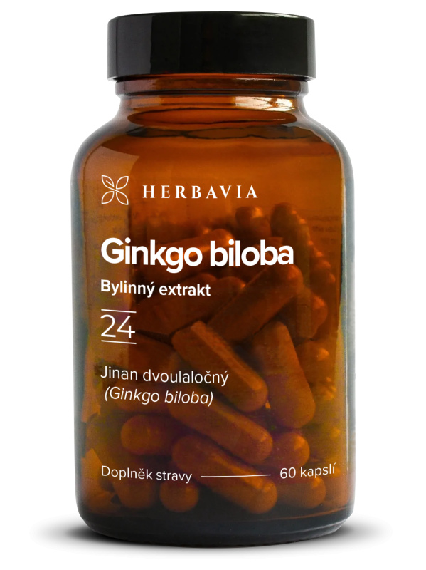 Herbavia Ginkgo biloba, 60 kapslí