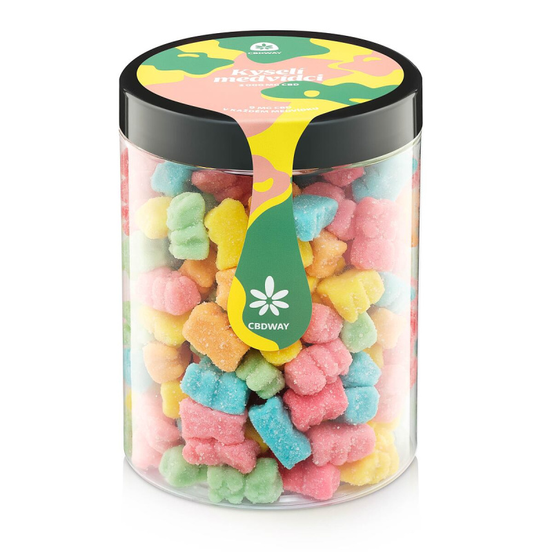 CBD Kyselí medvídci obsah cbd 2000 mg hmotnost 800 g