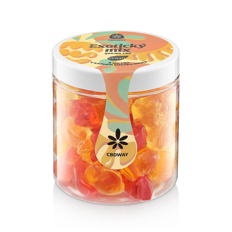 CBD Vegan Exotický mix obsah cbd 500 mg hmotnost 200 g