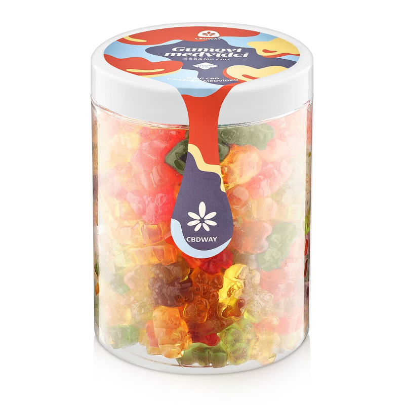 CBD Medvídci bez cukru obsah cbd 2000 mg hmotnost 800 g