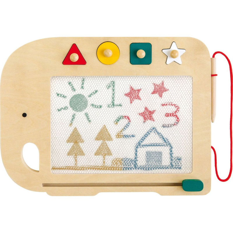 Dřevěná magnetická kreslící tabulka Petit Collage