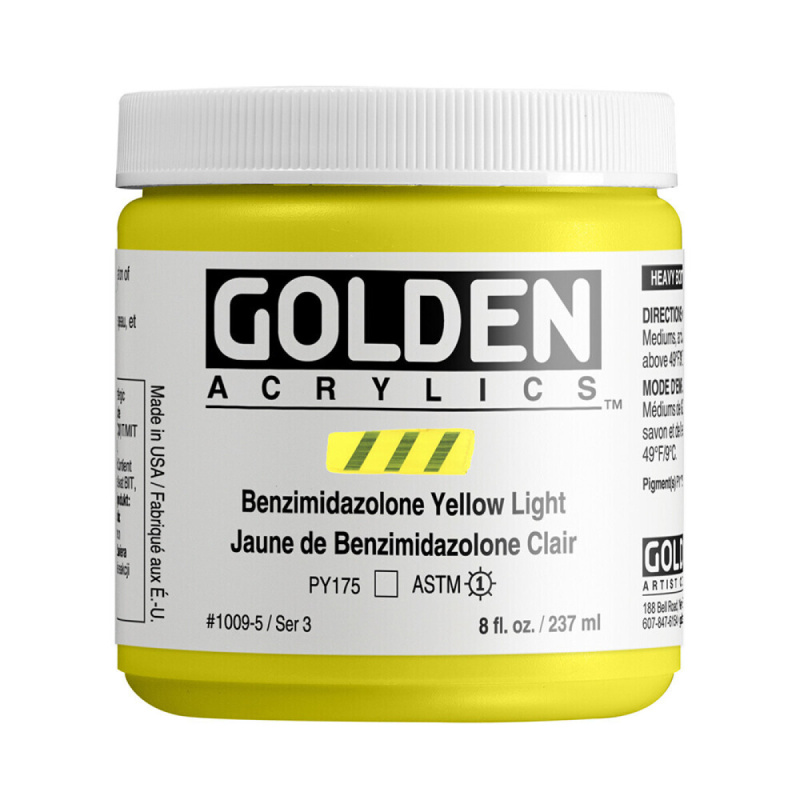 Akryl Golden HB 237ml – 1009 Benzimidazolone Yellow Light