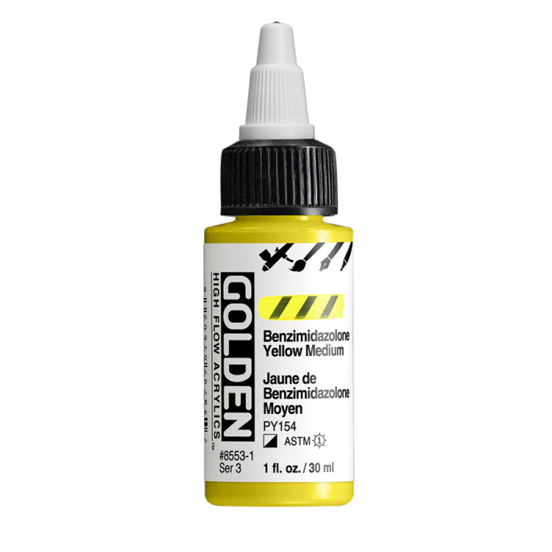 Akryl Golden High Flow 30ml – 8553 Benzimidazolone Yellow Med