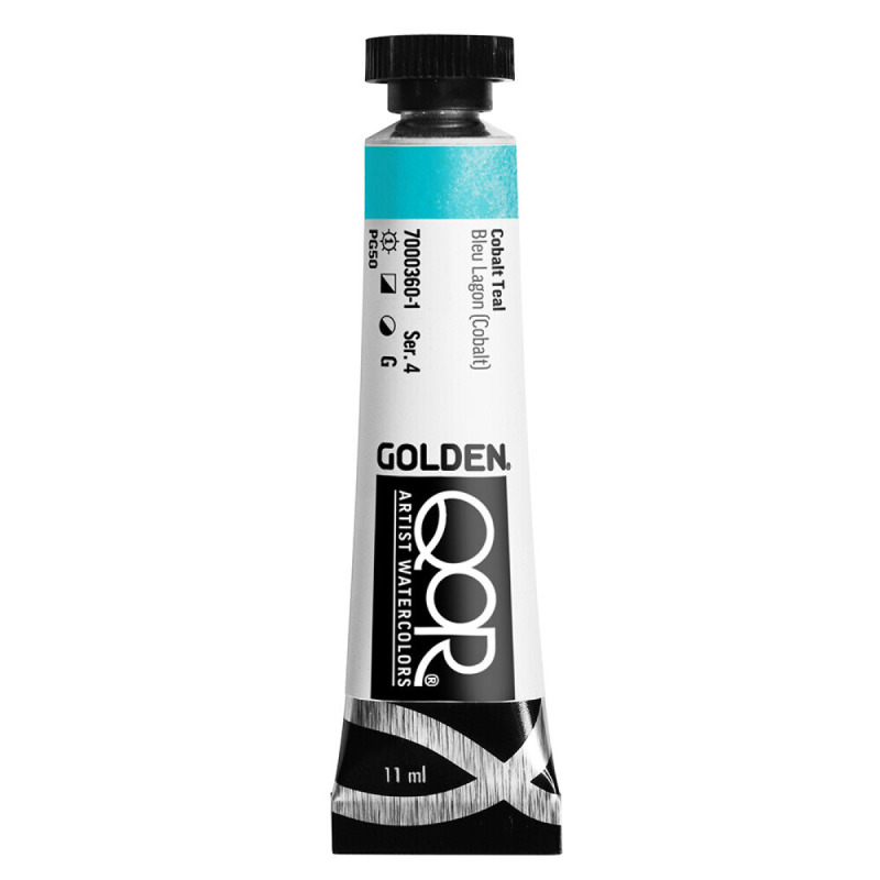 Akvarelová barva Golden QoR 11 ml - Cobalt Teal 0360