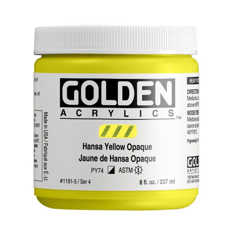 Akryl Golden HB 237ml – 1191 Hansa Yellow Opaque