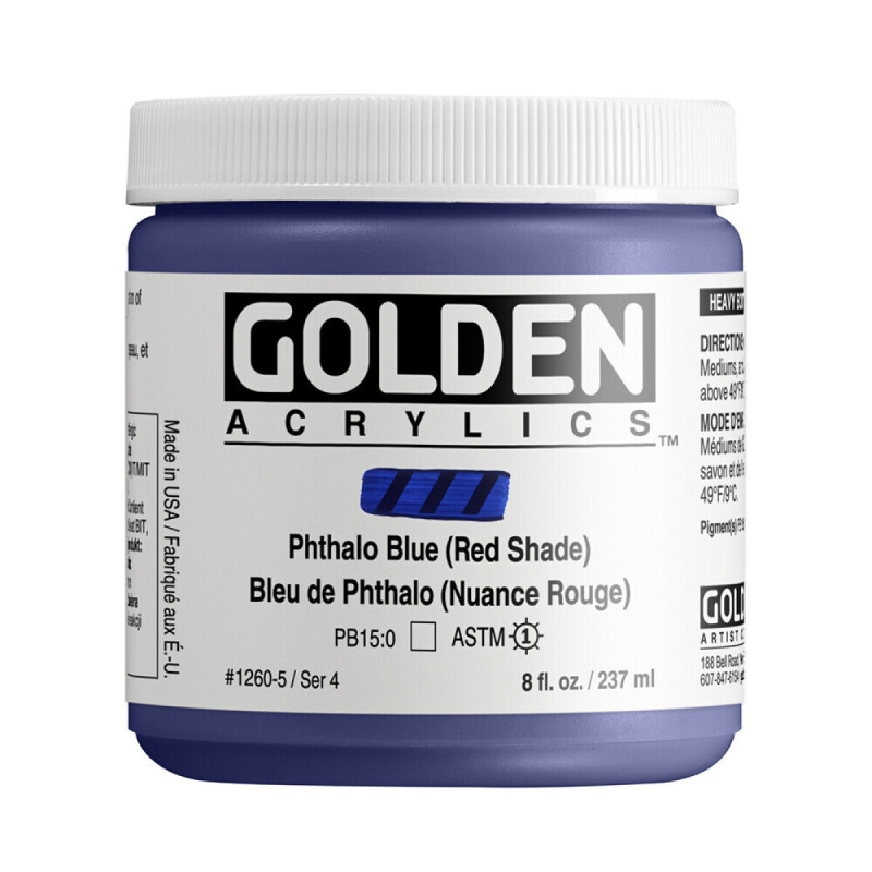 Akryl Golden HB 237ml – 1260 Phthalo Blue (Red Shade)