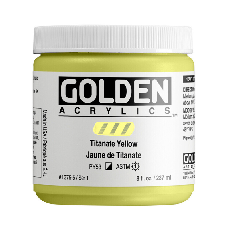 Akryl Golden HB 237ml – 1375 Titanate Yellow