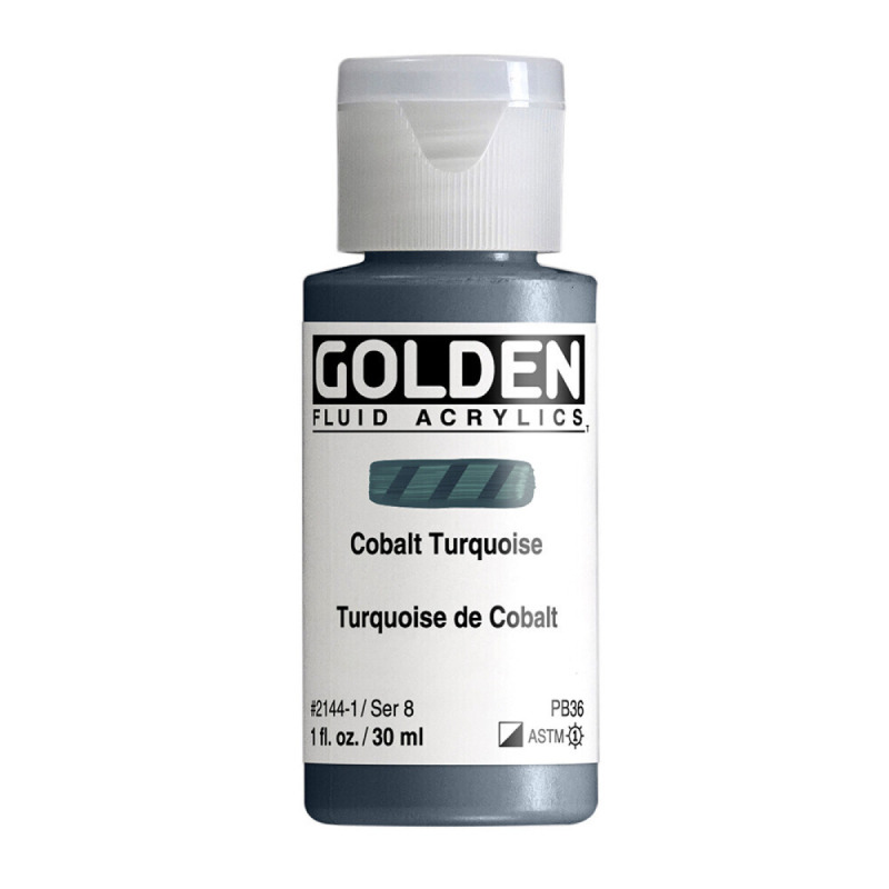 Akryl Golden Fluid 30ml – 2144 Cobalt Turquois