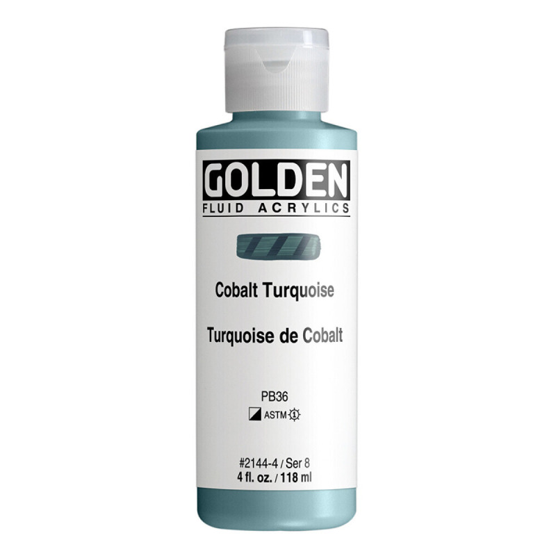 Akryl Golden Fluid 118ml – 2144 Cobalt Turquois