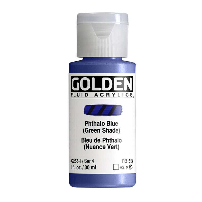 Akryl Golden Fluid 30ml – 2255 Phthalo Blue (Green Shade)