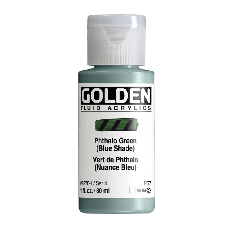 Akryl Golden Fluid 30ml – 2270 Phthalo Green (Blue Shade)