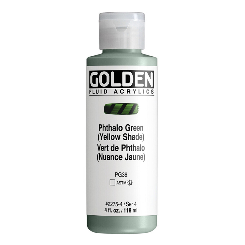 Akryl Golden Fluid 118ml – 2275 Phthalo Green (Yellow Shade)