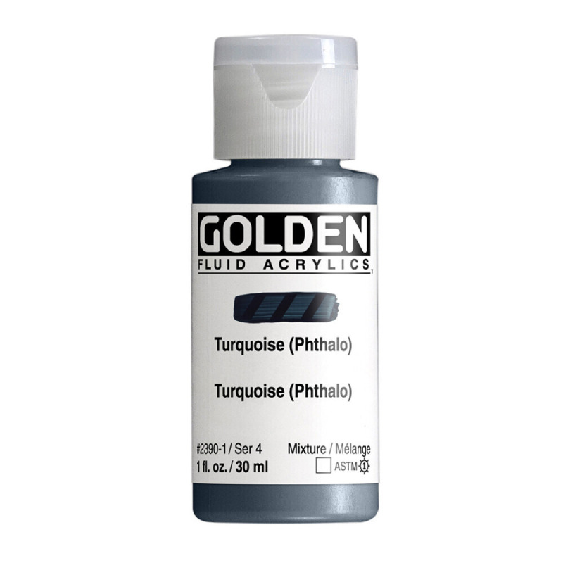 Akryl Golden Fluid 30ml – 2390 Turquois (Phthalo)