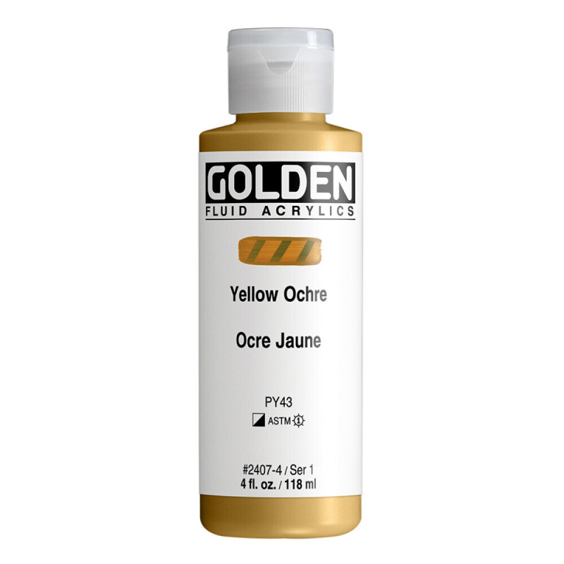 Akryl Golden Fluid 118ml – 2407 Yellow Ochre