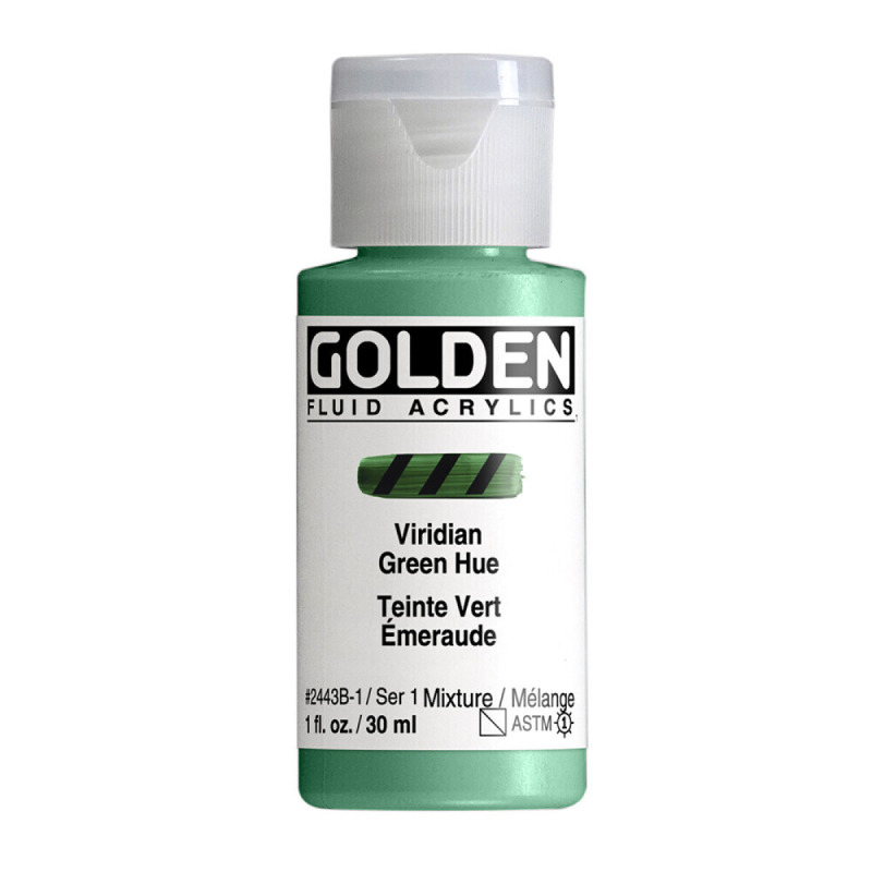 Akryl Golden Fluid 30ml – 2443 Viridian Green Hue