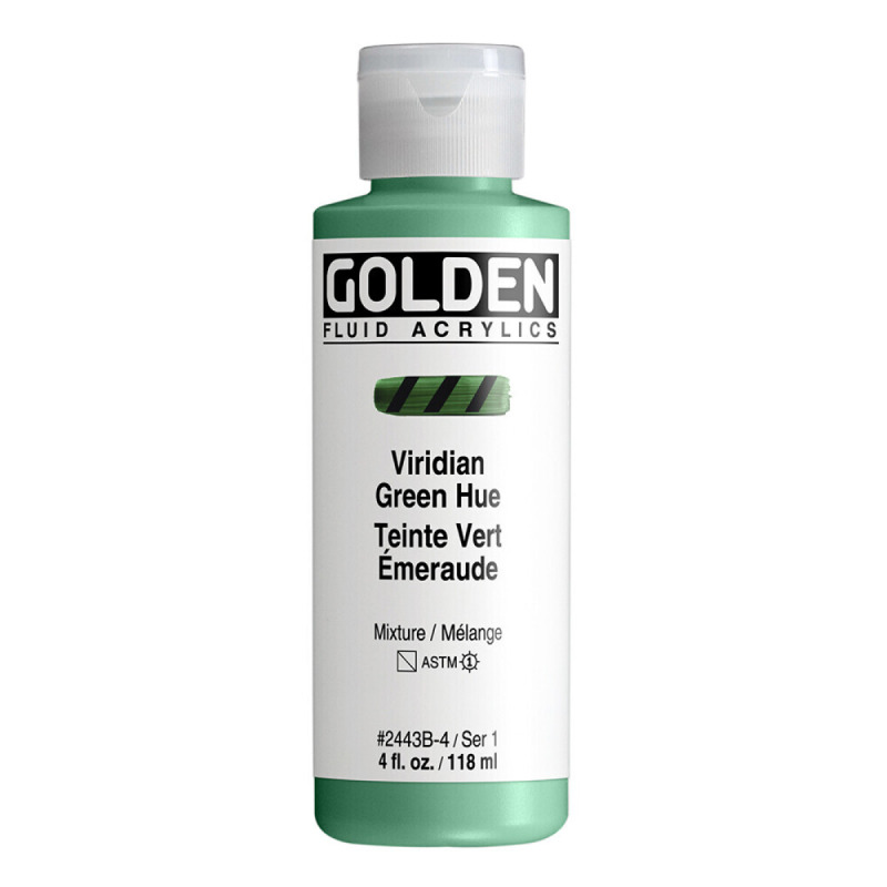 Akryl Golden Fluid 118ml – 2443 Viridian Green Hue