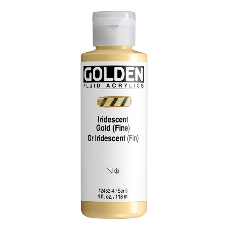 Akryl Golden Fluid 118ml – 2453 Iridescent Gold (Fine)