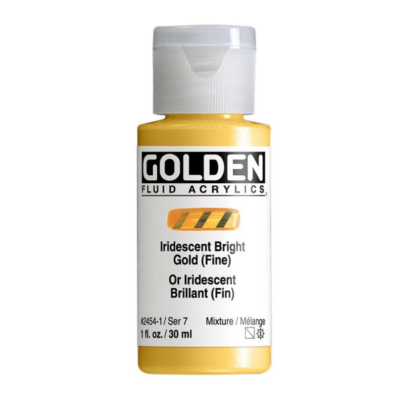 Akryl Golden Fluid 30ml – 2454 Iridescent Bright Gold (Fine)