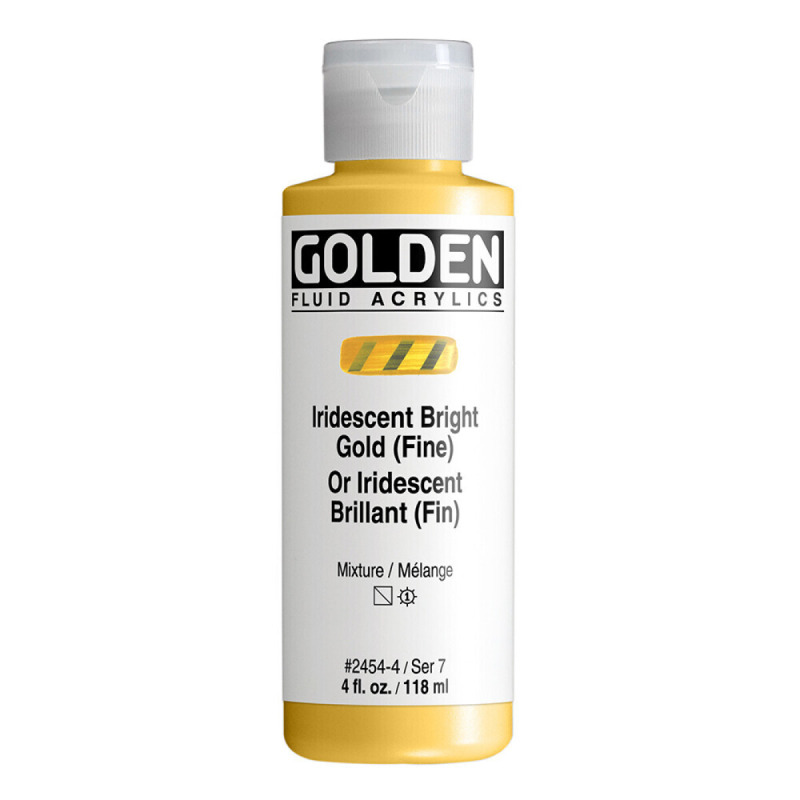 Akryl Golden Fluid 118ml – 2454 Iridescent Bright Gold (Fine)