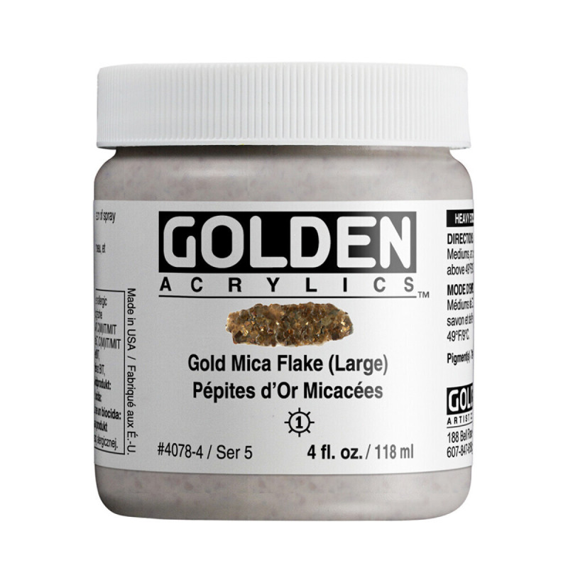 Akryl Golden HB 118ml – 4078 Gold Mica Flake (Large)