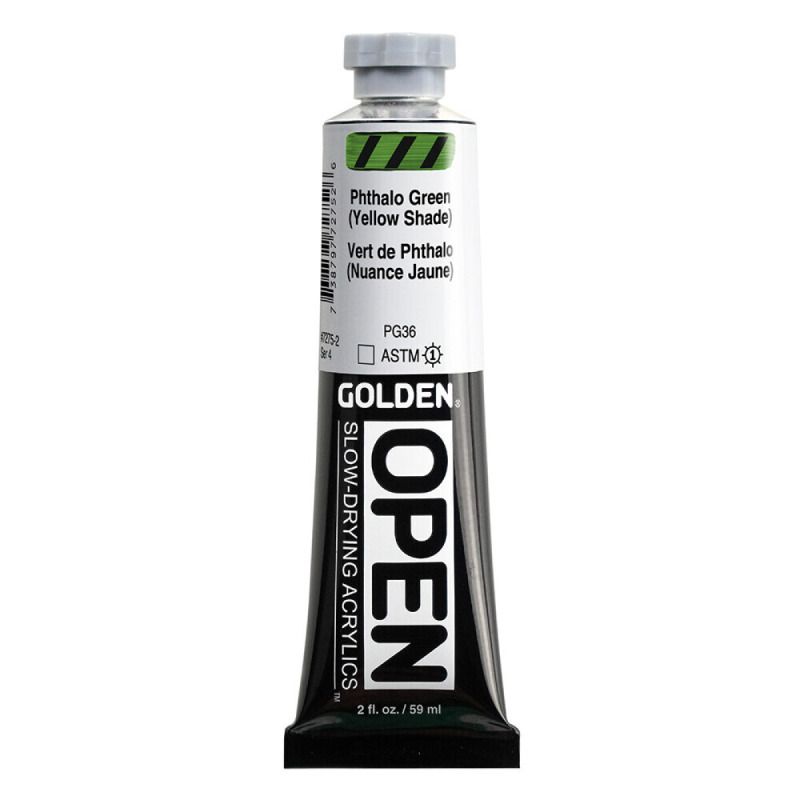 Akryl Golden Open 59ml – 7275 Phthalo Green (Yellow Shade)