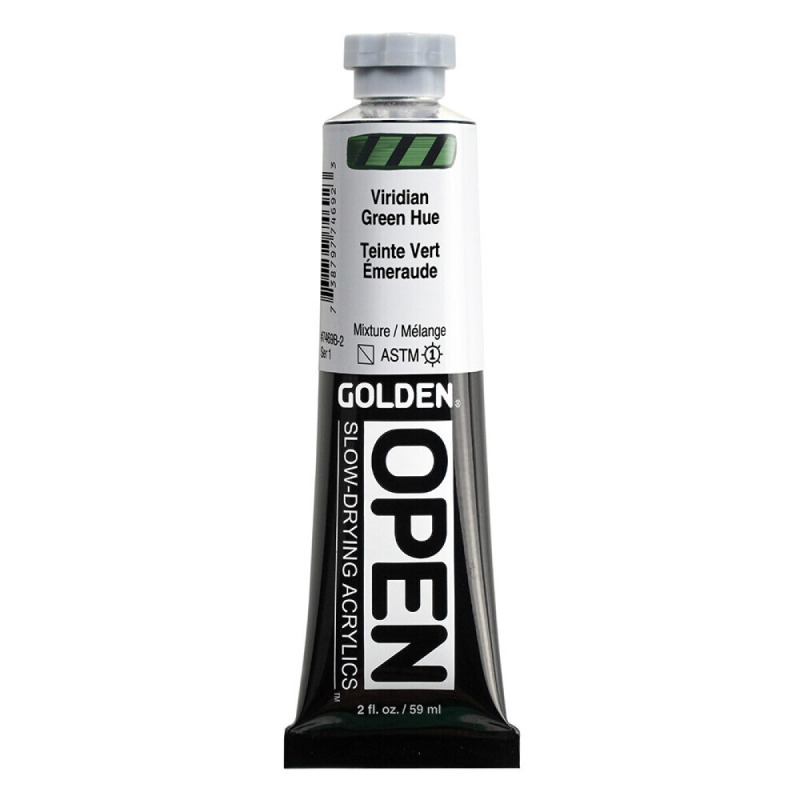 Akrylová barva Golden Open Slow Drying 59 ml - Viridian Green Hue 7469