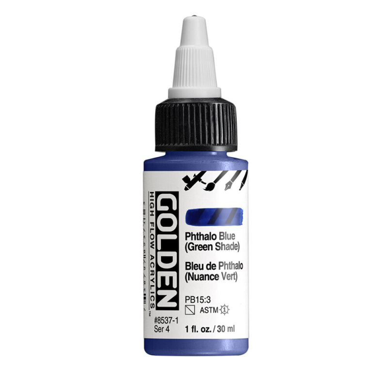 Akryl Golden High Flow 30ml – 8537 Phthalo Blue (Green Shade)