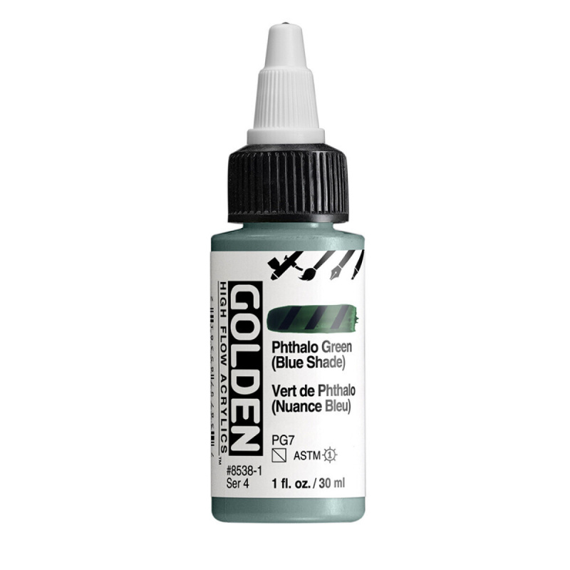 Akryl Golden High Flow 30ml – 8538 Phthalo Green (Blue Shade)