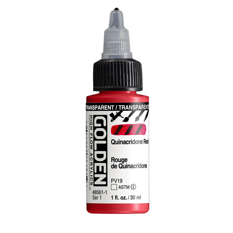 Akryl Golden High Flow 30ml – 8561 Transparent Quinacridone Red