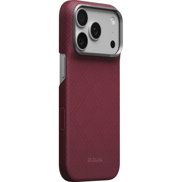 Pitaka Edge Case Argyle MagSafe kryt iPhone 18 Pro Burgundy
