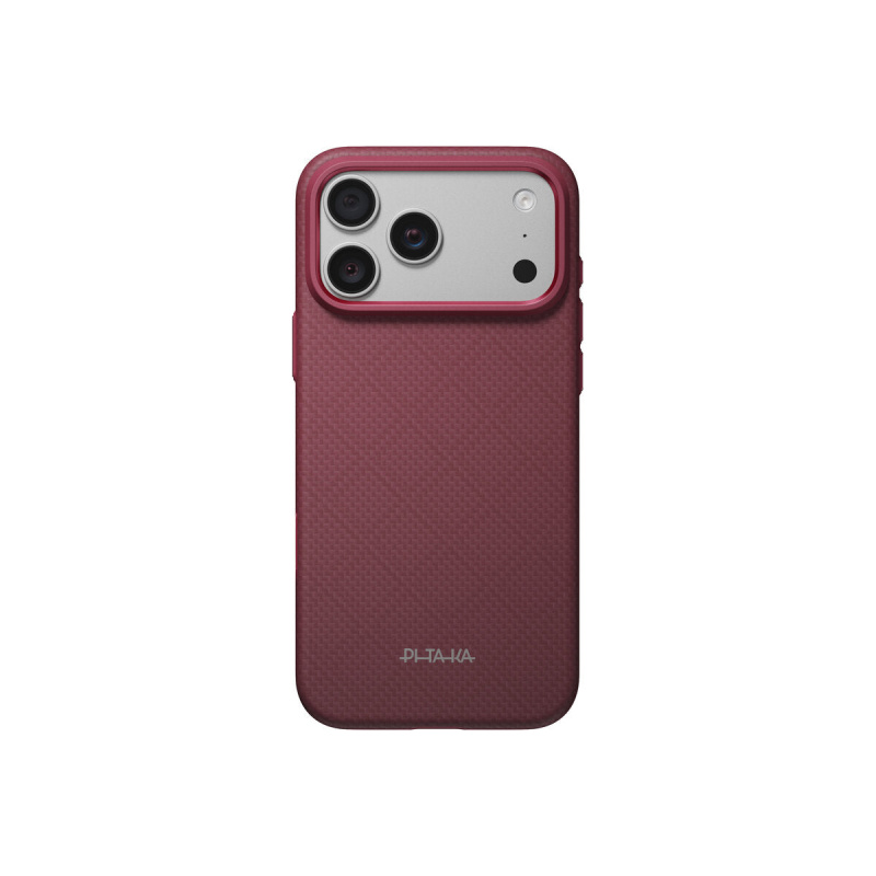 Pitaka Summa Case Argyle MagSafe kryt iPhone 18 Pro Max Burgundy