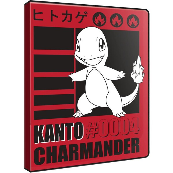 Pokémon UP: GS Charmander - A4 album na 180 karet Černá/červená